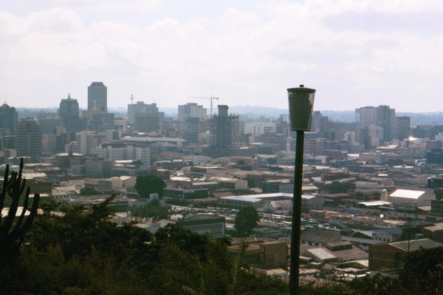 Harare city centre seen from the Kopje